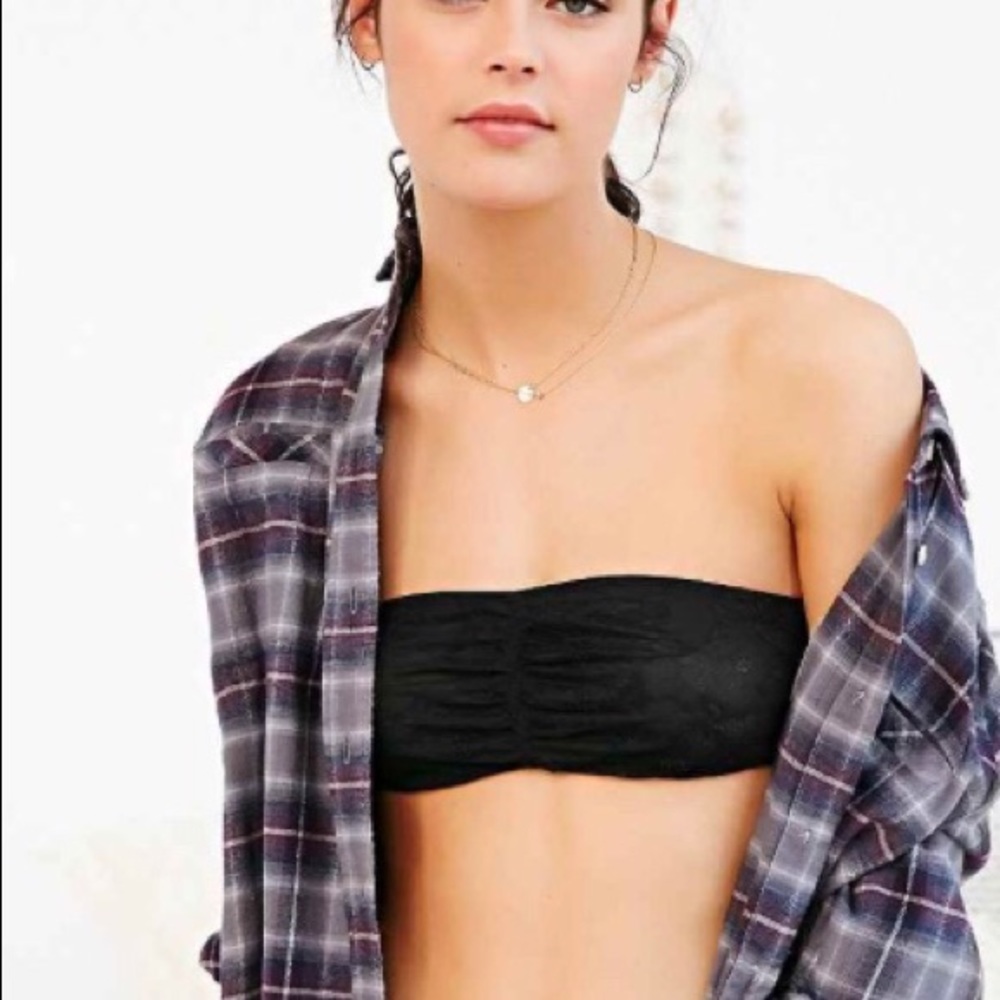 NWT Kimchi Blue black lace bandeau bralette
